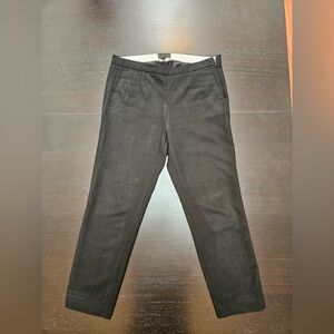 JCrew Martie Slim Fit, Black Ankle Length Pants —Wool Blend—